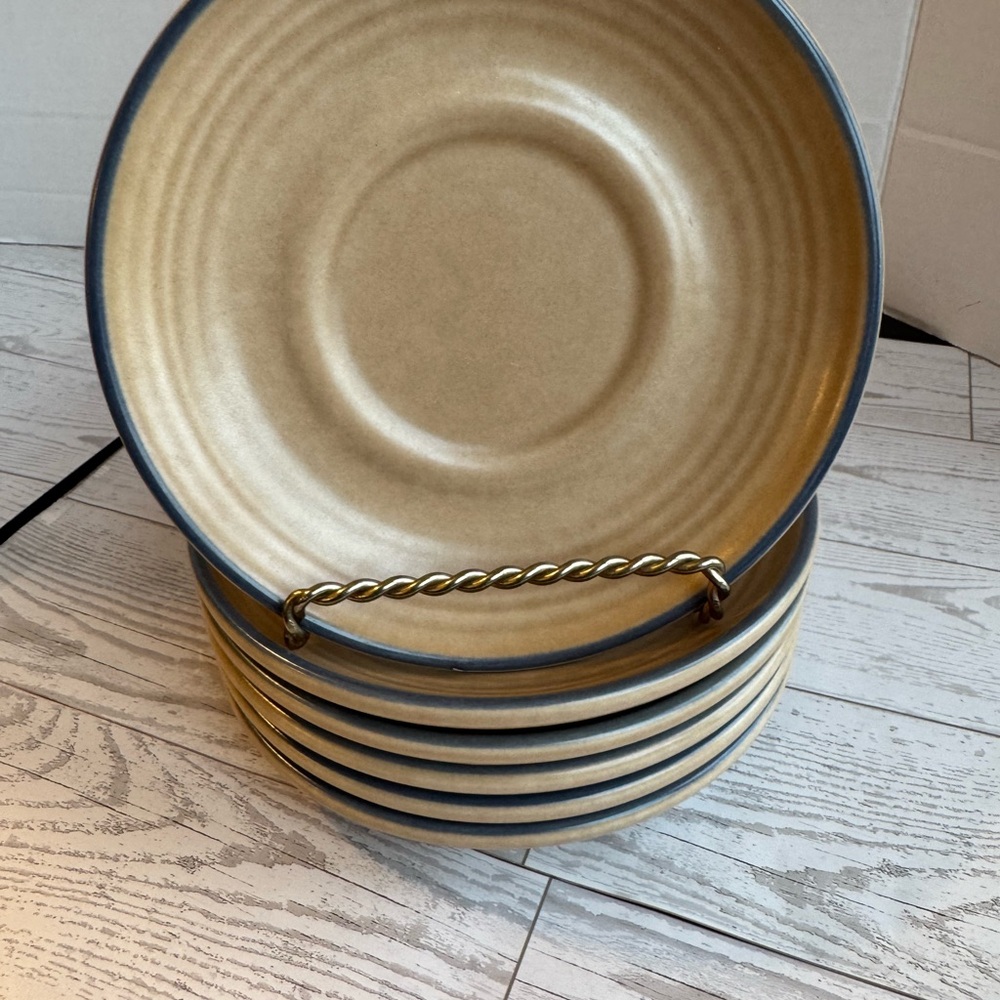 Pfaltzgraff Tan Saucer Set of 6